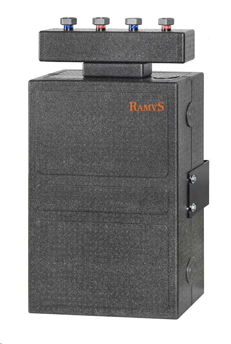 Mini-Pufferspeicher BT50-01-UM mit Kesselverteiler R70-UM